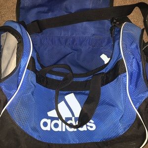 Blue adidas gym bag